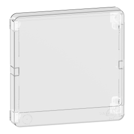 Porte Styl transparente pour coffret de répartition et de communication Resi9 - 13 modules - 1 rangée