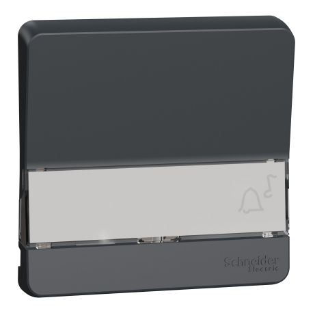 Enjoliveur porte-étiquette lumineux IP55 IK07 - Gris anthracite - Mureva Styl