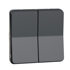 Double va et vient volets roulants IP55 IK07 - Composable - Gris anthracite - Mureva Styl