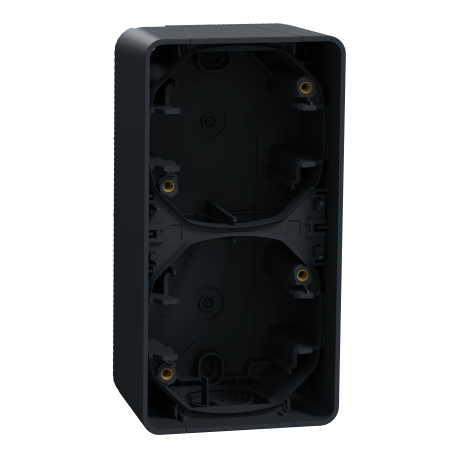 Boite 2 postes vertical IP55 IK07 - En saillie - Gris anthracite - Mureva Styl