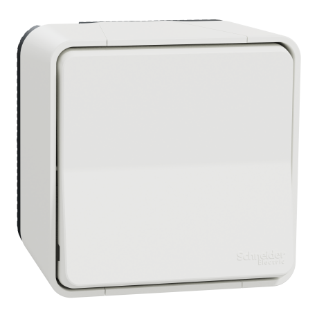 Commande va et vient à connexion automatique IP55 IK08 - Saillie - Blanc - Mureva Styl