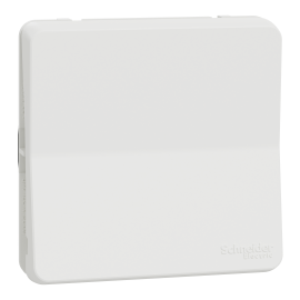 Bouton poussoir à connexion automatique IP55 IK08 - Composable - Blanc - Mureva Styl