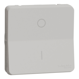 Interrupteur bipolaire à connexion automatique IP55 IK08 - Composable - Blanc - Mureva Styl