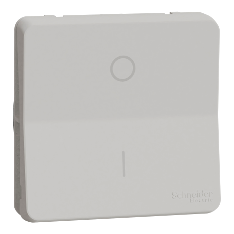Interrupteur bipolaire à connexion automatique IP55 IK08 - Composable - Blanc - Mureva Styl