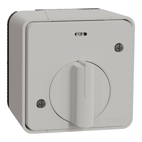 Interrupteur temporisé LED IP55 IK08 - En saillie - Blanc - Mureva Styl