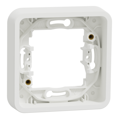 Cadre 1 poste IP55 IK07 - Encastré - Blanc- Mureva Styl