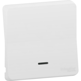 Enjoliveur avec lentille IP55 IK07 - Blanc - Mureva Styl