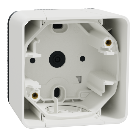 Boîte 1 poste saillie IP55 IK08 - Blanc - Mureva Styl