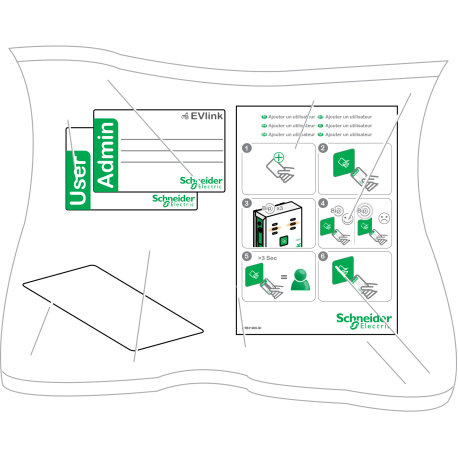 Badge RFID - Borne de charge de véhicules électriques EVlink Smart Wallbox