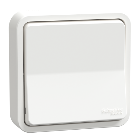 Va-et-vient Mureva Styl Schneider Electric - Encastré - 10AX - IP55 - Blanc - Complet