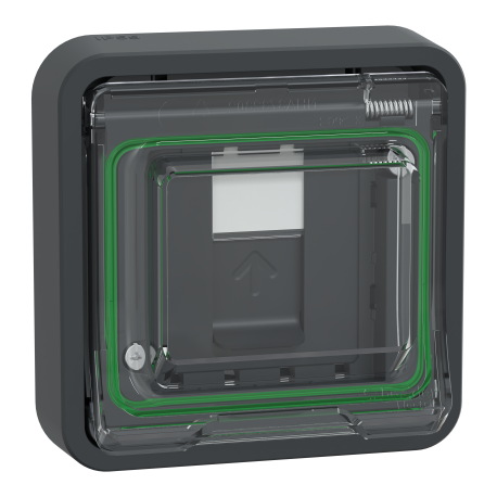 Prise RJ45 Mureva Styl Schneider Electric - Cat.6 - Encastré - Blindé S/FTP - Gris - Complet