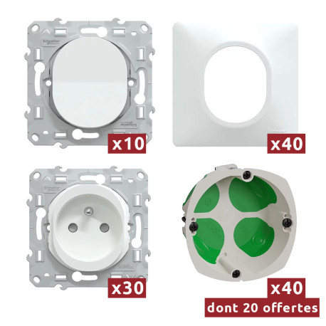 Probox appareillage Ovalis - Schneider Electric - Blanc