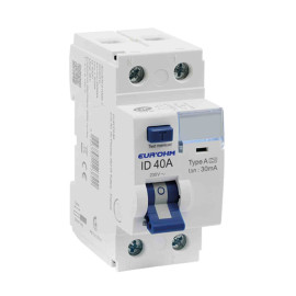 Interrupteur différentiel 1P+N 2x40A RxProtect Eur'Ohm - Type A - 30mA - Connexion haut/bas