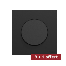 Pack 10 va-et-vient / interrupteurs / poussoirs avec plaques Odace 2025 Schneider Electric - Noir