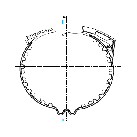 Lot de 10 colliers Easyclip Aldes - D80