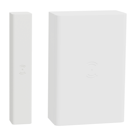 Détecteur d'ouverture connecté Wiser Schneider Electric - Génération 2 - Contact fenêtre/porte - Sur batterie 3V