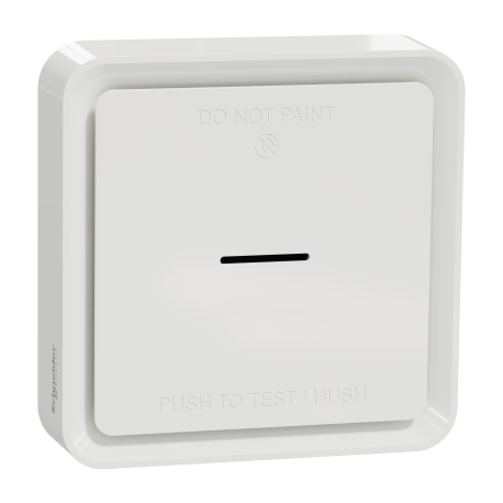 Détecteur de fumée connecté Wiser Schneider Electric - Génération 2 - 3V - Sur batterie