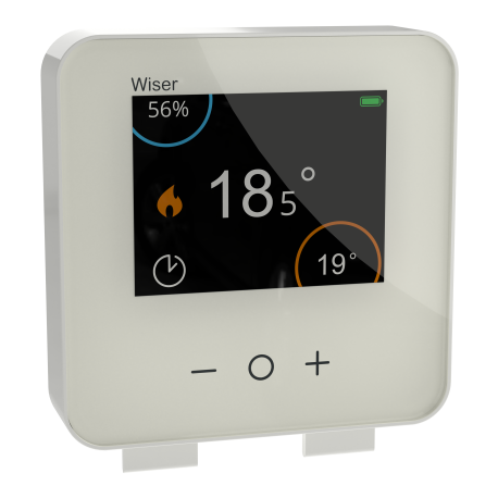 Thermostat connecté Wiser Schneider Electric - Mural - Sans fil - Zigbee - 2,4GHz