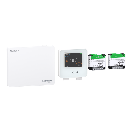 Kit thermostat connecté pour radiateurs électriques 2ème génération Wiser Schneider Electric - 2 micromodules