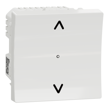 Interrupteur pour volet roulant Unica Wiser Schneider Electric - 4A - Zigbee - 45x45mm - Blanc