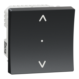 Interrupteur pour volet roulant Unica Wiser Schneider Electric - 4A - Zigbee - 45x45mm - Anthracite