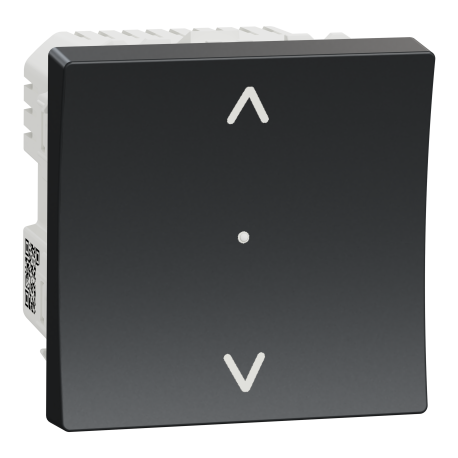 Interrupteur pour volet roulant Unica Wiser Schneider Electric - 4A - Zigbee - 45x45mm - Anthracite