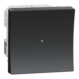 Variateur universel Unica Wiser Schneider Electric - Poussoir - Zigbee - 45x45mm - Anthracite