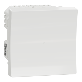Bouton-poussoir NO Unica Wiser - 2 modules - 10A - Zigbee - Blanc