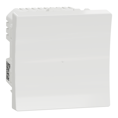 Bouton-poussoir NO Unica Wiser - 2 modules - 10A - Zigbee - Blanc