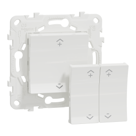 Commande centralisée Wiser Unica Schneider Electric - Génération 2 - Sans fil - 2 ou 4 BP - Zigbee - Blanc
