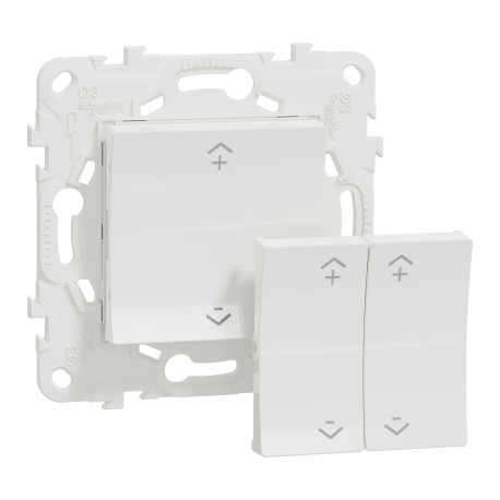 Commande centralisée Wiser Unica Schneider Electric - Génération 2 - Sans fil - 2 ou 4 BP - Zigbee - Blanc