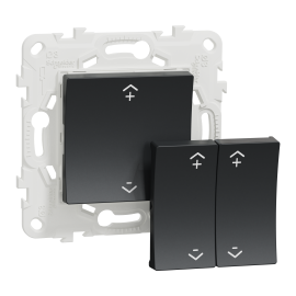 Commande centralisée Wiser Unica Schneider Electric - Génération 2 - Sans fil - 2 ou 4 BP - Zigbee - Anthracite