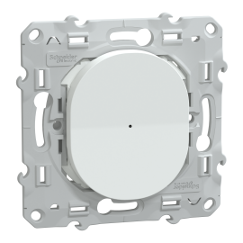 Variateur poussoir Wiser Ovalis Schneider Electric - 2 fils - zigbee - Blanc