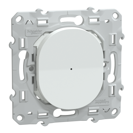 Variateur poussoir Wiser Ovalis Schneider Electric - 2 fils - zigbee - Blanc