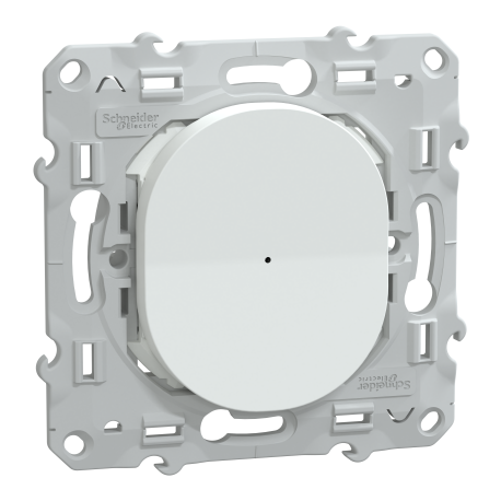 Bouton poussoir connecté Wiser Ovalis Schneider Electric - Génération 2 - 10A - Zigbee - Blanc