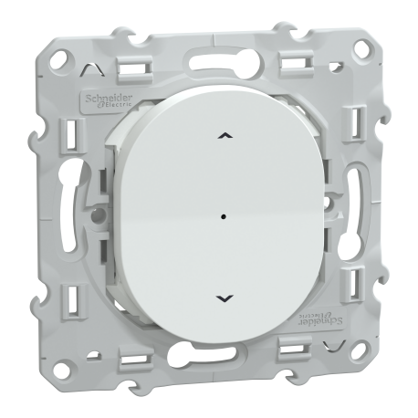 Commande volet-roulant Wiser Ovalis Schneider Electric - Génération 2 - 4A - zigbee - Blanc