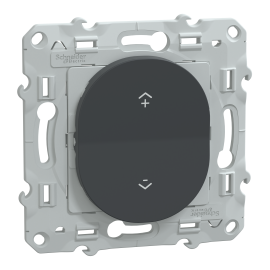 Commande centralisée Wiser Ovalis Schneider Electric - Génération 2 - Sans fil - 2 ou 4 BP - Zigbee - Anthracite