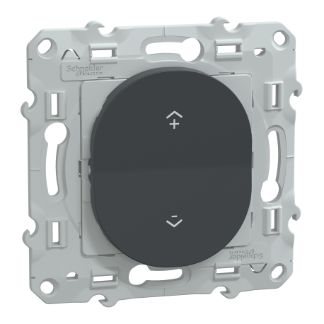 Commande centralisée Wiser Ovalis Schneider Electric - Génération 2 - Sans fil - 2 ou 4 BP - Zigbee - Anthracite