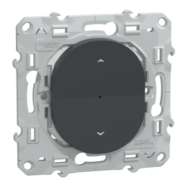 Commande volet-roulant Wiser Ovalis Schneider Electric - Génération 2 - 4A - zigbee - Anthracite