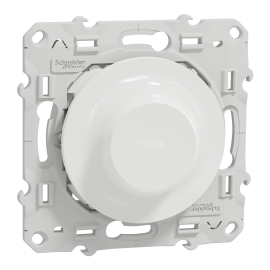 Variateur rotatif LED Odace Wiser Schneider Electric - 2 fils - Zigbee - Blanc