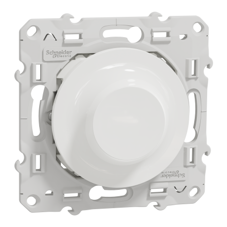 Variateur rotatif LED Odace Wiser Schneider Electric - 2 fils - Zigbee - Blanc