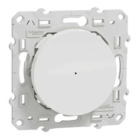 Variateur universel Odace Wiser Schneider Electric - Poussoir - 2 fils - Zigbee - Blanc