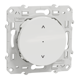 Commande pour volet roulant Odace Wiser Schneider Electric - 4A - Zigbee - Blanc