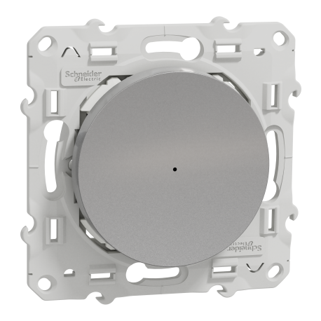 Variateur universel Odace Wiser Schneider Electric - Poussoir - 2 fils - Zigbee - Aluminium
