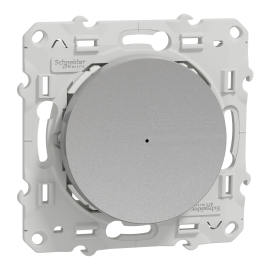 Bouton-poussoir Odace Wiser - Zigbee - 10A - Alu