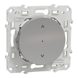 Commande pour volet roulant Odace Wiser Schneider Electric - 4A - Zigbee - Alu