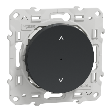 Commande pour volet roulant Odace Wiser Schneider Electric - 4A - Zigbee - Anthracite