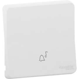 Enjoliveur avec symbôle sonnette IP55 IK07 - Blanc - Mureva Styl