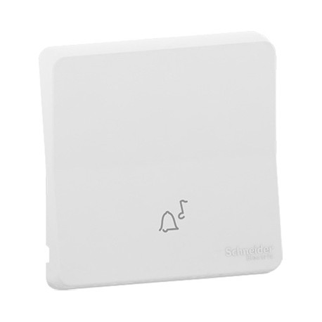 Enjoliveur avec symbôle sonnette IP55 IK07 - Blanc - Mureva Styl