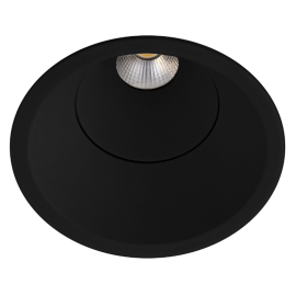 Spot encastré rond orientable ELENA L RDX Indigo - 7,5W - 3CCT - IP65 - Noir mat - Dimmable